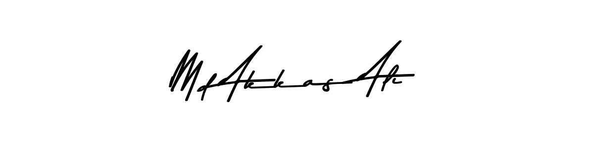 How to make Md Akkas Ali name signature. Use Asem Kandis PERSONAL USE style for creating short signs online. This is the latest handwritten sign. Md Akkas Ali signature style 9 images and pictures png