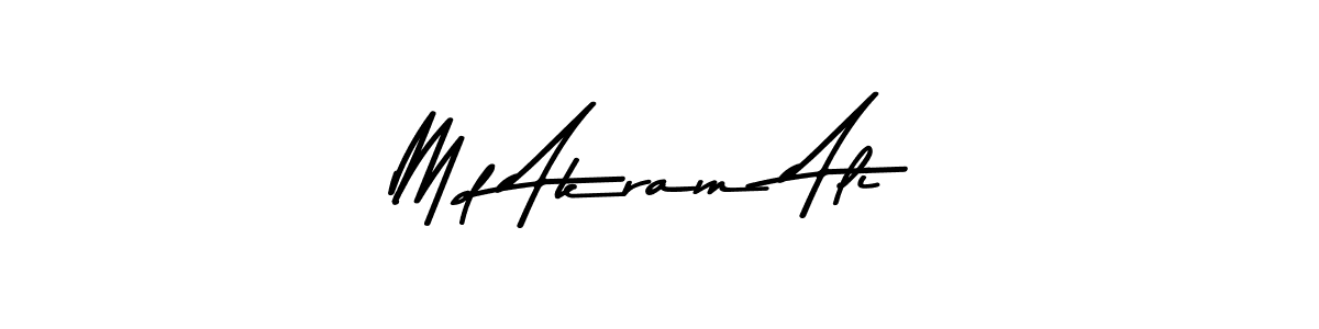 Create a beautiful signature design for name Md Akram Ali. With this signature (Asem Kandis PERSONAL USE) fonts, you can make a handwritten signature for free. Md Akram Ali signature style 9 images and pictures png