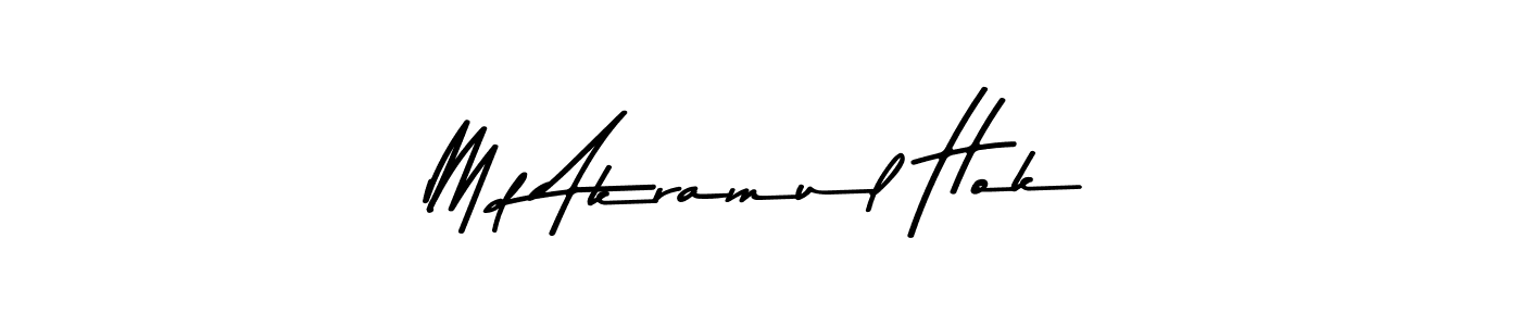 if you are searching for the best signature style for your name Md Akramul Hok. so please give up your signature search. here we have designed multiple signature styles  using Asem Kandis PERSONAL USE. Md Akramul Hok signature style 9 images and pictures png