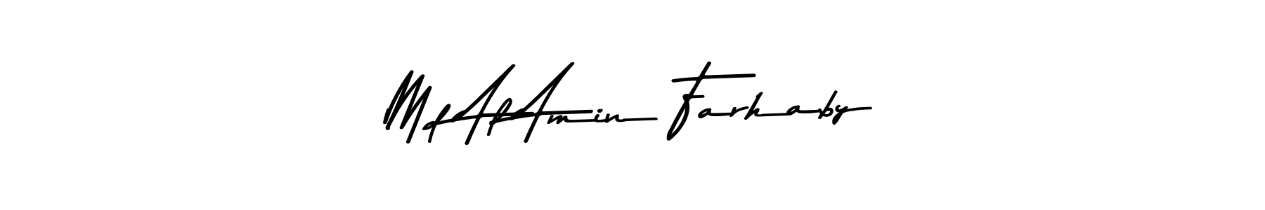 Here are the top 10 professional signature styles for the name Md Al Amin Farhaby. These are the best autograph styles you can use for your name. Md Al Amin Farhaby signature style 9 images and pictures png