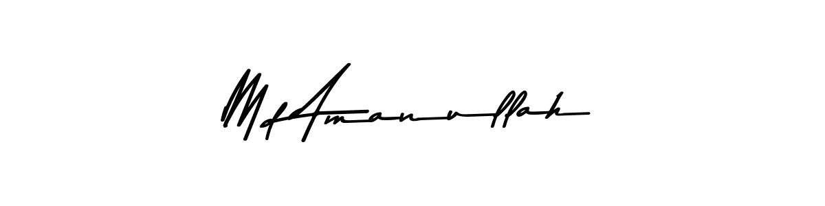 Use a signature maker to create a handwritten signature online. With this signature software, you can design (Asem Kandis PERSONAL USE) your own signature for name Md Amanullah. Md Amanullah signature style 9 images and pictures png