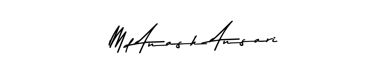 Create a beautiful signature design for name Md Anash Ansari. With this signature (Asem Kandis PERSONAL USE) fonts, you can make a handwritten signature for free. Md Anash Ansari signature style 9 images and pictures png