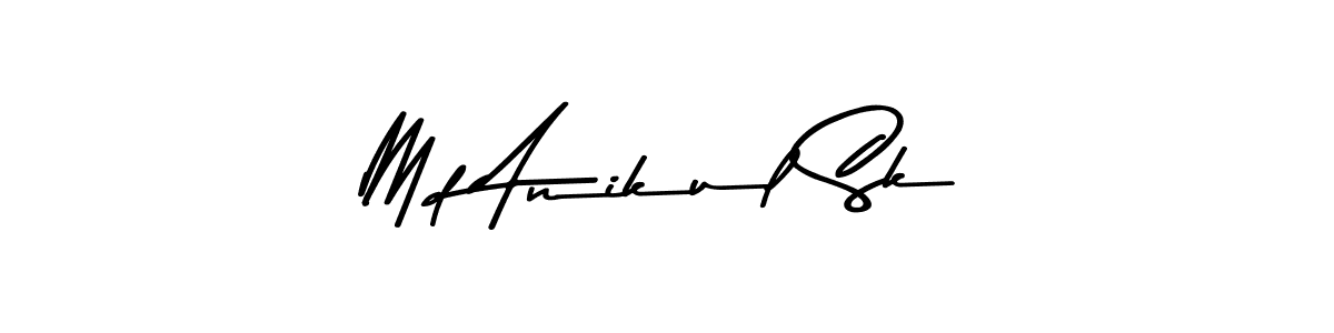 Create a beautiful signature design for name Md Anikul Sk. With this signature (Asem Kandis PERSONAL USE) fonts, you can make a handwritten signature for free. Md Anikul Sk signature style 9 images and pictures png