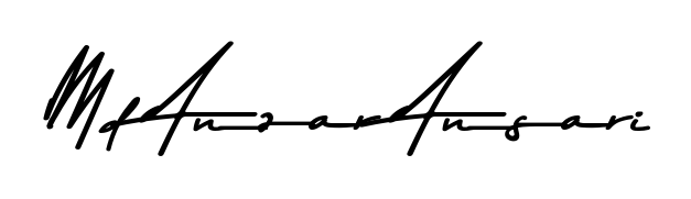 Transform the name Md Anzar Ansari into a signature masterpiece using Asem Kandis PERSONAL USE font. Ideal for photographers, artists, and creators looking for watermarks. Md Anzar Ansari signature style 9 images and pictures png