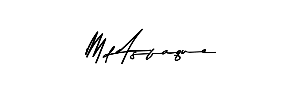 How to make Md Asfaque name signature. Use Asem Kandis PERSONAL USE style for creating short signs online. This is the latest handwritten sign. Md Asfaque signature style 9 images and pictures png