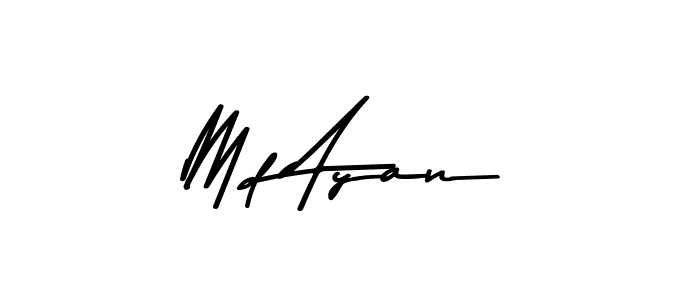 Design your own signature with our free online signature maker. With this signature software, you can create a handwritten (Asem Kandis PERSONAL USE) signature for name Md Ayan. Md Ayan signature style 9 images and pictures png