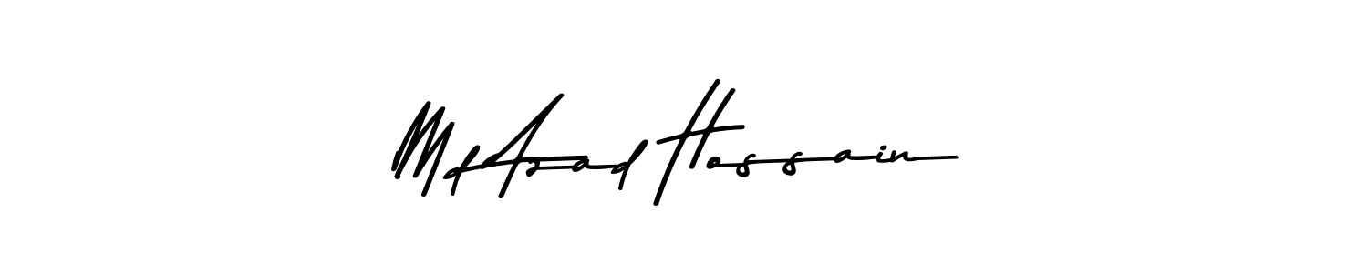 Create a beautiful signature design for name Md Azad Hossain. With this signature (Asem Kandis PERSONAL USE) fonts, you can make a handwritten signature for free. Md Azad Hossain signature style 9 images and pictures png