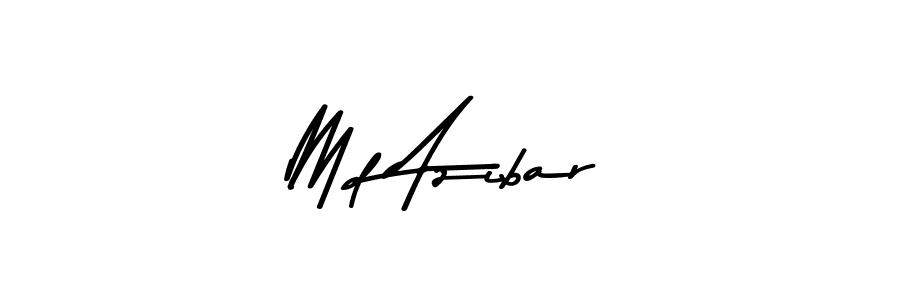 Make a beautiful signature design for name Md Azibar. With this signature (Asem Kandis PERSONAL USE) style, you can create a handwritten signature for free. Md Azibar signature style 9 images and pictures png