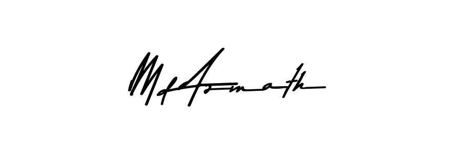 Design your own signature with our free online signature maker. With this signature software, you can create a handwritten (Asem Kandis PERSONAL USE) signature for name Md Azmath. Md Azmath signature style 9 images and pictures png