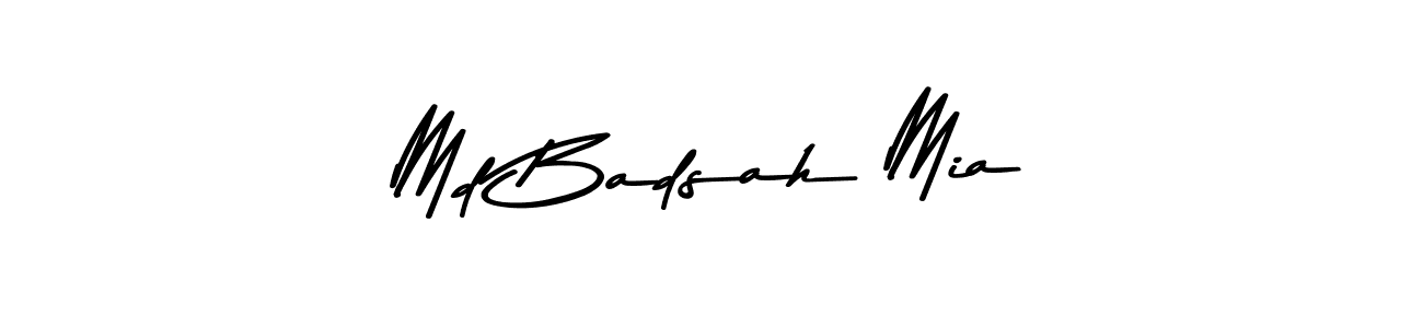 if you are searching for the best signature style for your name Md Badsah Mia. so please give up your signature search. here we have designed multiple signature styles  using Asem Kandis PERSONAL USE. Md Badsah Mia signature style 9 images and pictures png