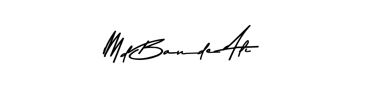 The best way (Asem Kandis PERSONAL USE) to make a short signature is to pick only two or three words in your name. The name Md Bande Ali include a total of six letters. For converting this name. Md Bande Ali signature style 9 images and pictures png