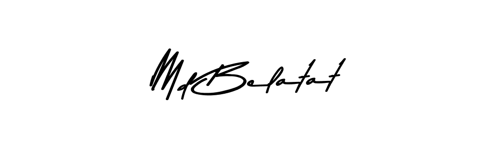 Design your own signature with our free online signature maker. With this signature software, you can create a handwritten (Asem Kandis PERSONAL USE) signature for name Md Belatat. Md Belatat signature style 9 images and pictures png