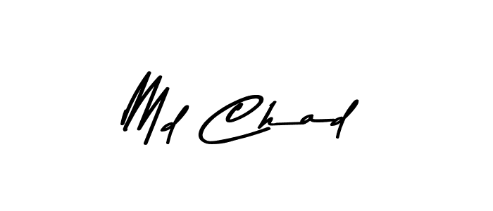 This is the best signature style for the Md Chad name. Also you like these signature font (Asem Kandis PERSONAL USE). Mix name signature. Md Chad signature style 9 images and pictures png