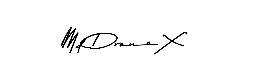 Create a beautiful signature design for name Md Drone X. With this signature (Asem Kandis PERSONAL USE) fonts, you can make a handwritten signature for free. Md Drone X signature style 9 images and pictures png