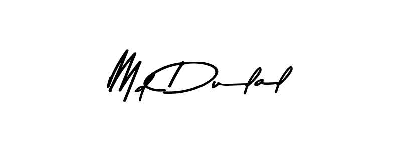 Also we have Md Dulal name is the best signature style. Create professional handwritten signature collection using Asem Kandis PERSONAL USE autograph style. Md Dulal signature style 9 images and pictures png