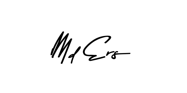 This is the best signature style for the Md Ers name. Also you like these signature font (Asem Kandis PERSONAL USE). Mix name signature. Md Ers signature style 9 images and pictures png