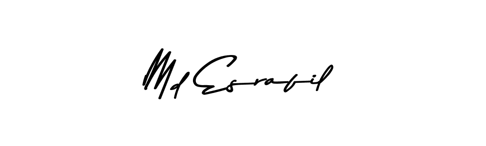 Use a signature maker to create a handwritten signature online. With this signature software, you can design (Asem Kandis PERSONAL USE) your own signature for name Md Esrafil. Md Esrafil signature style 9 images and pictures png