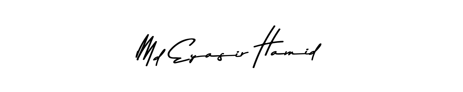 Make a beautiful signature design for name Md Eyasir Hamid. With this signature (Asem Kandis PERSONAL USE) style, you can create a handwritten signature for free. Md Eyasir Hamid signature style 9 images and pictures png