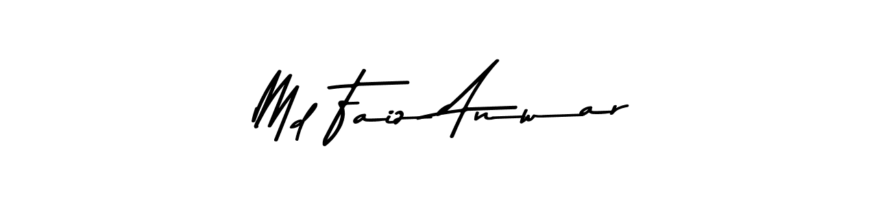 Create a beautiful signature design for name Md Faiz Anwar. With this signature (Asem Kandis PERSONAL USE) fonts, you can make a handwritten signature for free. Md Faiz Anwar signature style 9 images and pictures png