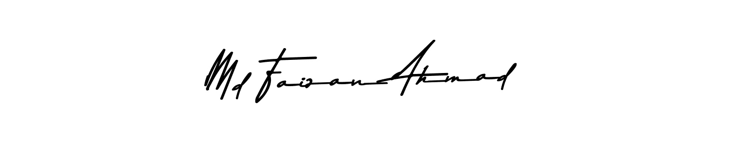 Create a beautiful signature design for name Md Faizan Ahmad. With this signature (Asem Kandis PERSONAL USE) fonts, you can make a handwritten signature for free. Md Faizan Ahmad signature style 9 images and pictures png