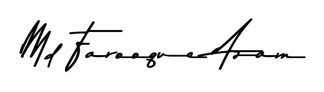 Similarly Asem Kandis PERSONAL USE is the best handwritten signature design. Signature creator online. You can use it as an online autograph creator for name Md Farooque Azam. Md Farooque Azam signature style 9 images and pictures png