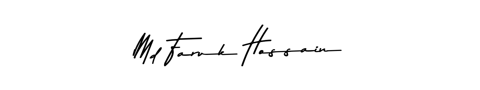 This is the best signature style for the Md Faruk Hossain name. Also you like these signature font (Asem Kandis PERSONAL USE). Mix name signature. Md Faruk Hossain signature style 9 images and pictures png