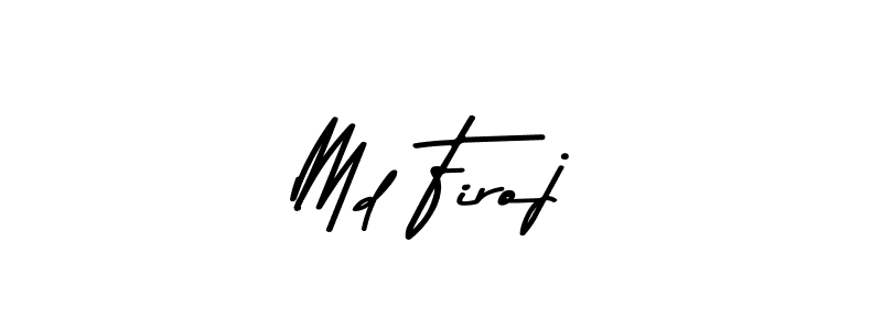 Make a beautiful signature design for name Md Firoj. With this signature (Asem Kandis PERSONAL USE) style, you can create a handwritten signature for free. Md Firoj signature style 9 images and pictures png