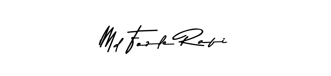 How to make Md Fozle Rafi name signature. Use Asem Kandis PERSONAL USE style for creating short signs online. This is the latest handwritten sign. Md Fozle Rafi signature style 9 images and pictures png