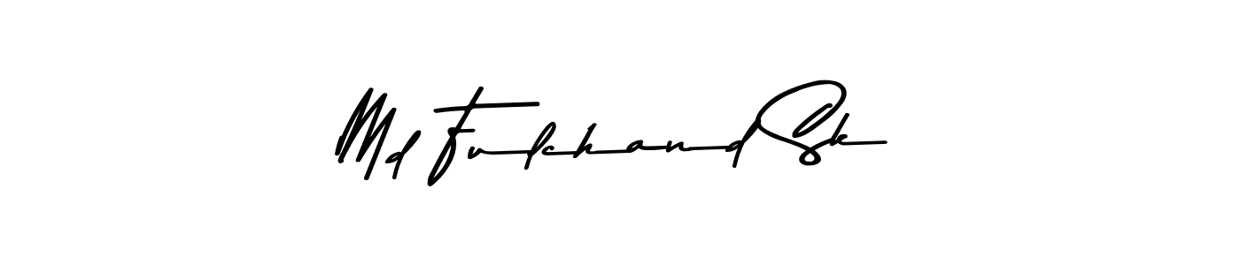 Also You can easily find your signature by using the search form. We will create Md Fulchand Sk name handwritten signature images for you free of cost using Asem Kandis PERSONAL USE sign style. Md Fulchand Sk signature style 9 images and pictures png