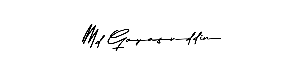 Design your own signature with our free online signature maker. With this signature software, you can create a handwritten (Asem Kandis PERSONAL USE) signature for name Md Gayasuddin. Md Gayasuddin signature style 9 images and pictures png