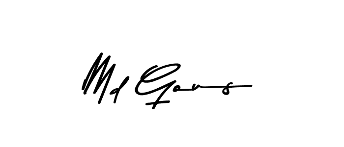 How to make Md Gous signature? Asem Kandis PERSONAL USE is a professional autograph style. Create handwritten signature for Md Gous name. Md Gous signature style 9 images and pictures png