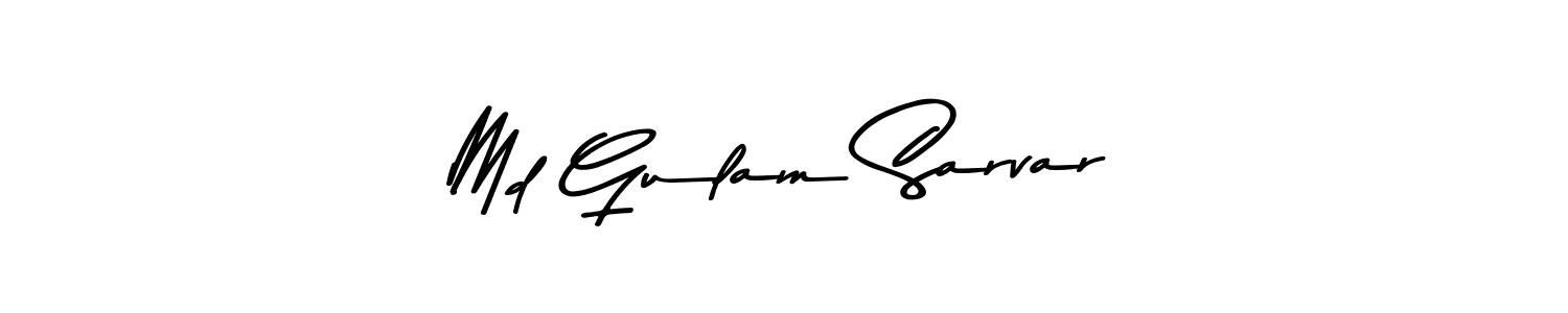 The best way (Asem Kandis PERSONAL USE) to make a short signature is to pick only two or three words in your name. The name Md Gulam Sarvar include a total of six letters. For converting this name. Md Gulam Sarvar signature style 9 images and pictures png