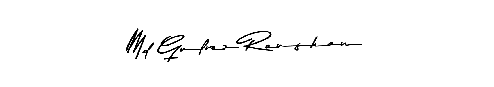 Also You can easily find your signature by using the search form. We will create Md Gulrez Roushan name handwritten signature images for you free of cost using Asem Kandis PERSONAL USE sign style. Md Gulrez Roushan signature style 9 images and pictures png