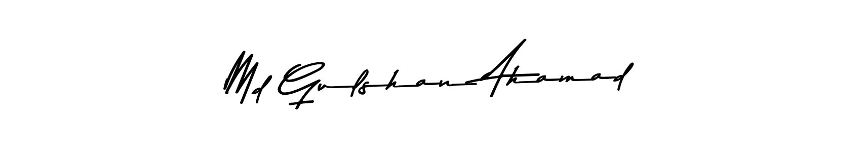 The best way (Asem Kandis PERSONAL USE) to make a short signature is to pick only two or three words in your name. The name Md Gulshan Ahamad include a total of six letters. For converting this name. Md Gulshan Ahamad signature style 9 images and pictures png