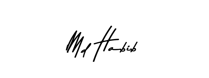 Also You can easily find your signature by using the search form. We will create Md Habib name handwritten signature images for you free of cost using Asem Kandis PERSONAL USE sign style. Md Habib signature style 9 images and pictures png