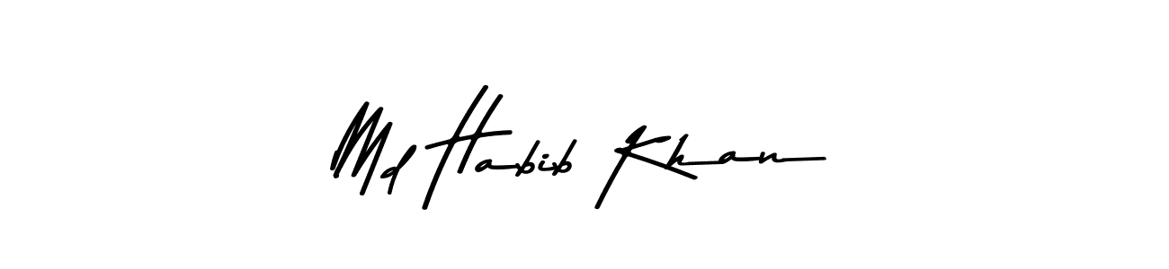 if you are searching for the best signature style for your name Md Habib Khan. so please give up your signature search. here we have designed multiple signature styles  using Asem Kandis PERSONAL USE. Md Habib Khan signature style 9 images and pictures png
