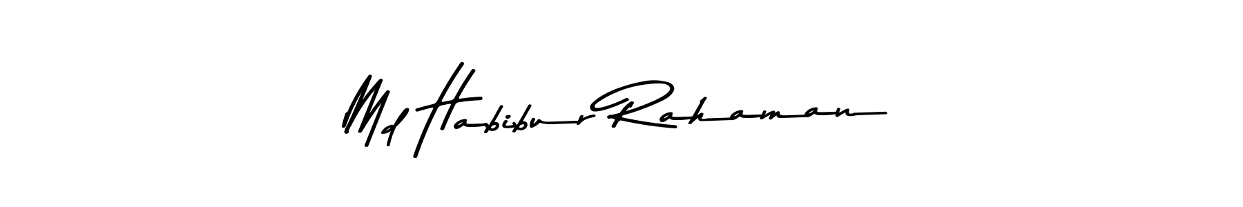 The best way (Asem Kandis PERSONAL USE) to make a short signature is to pick only two or three words in your name. The name Md Habibur Rahaman include a total of six letters. For converting this name. Md Habibur Rahaman signature style 9 images and pictures png