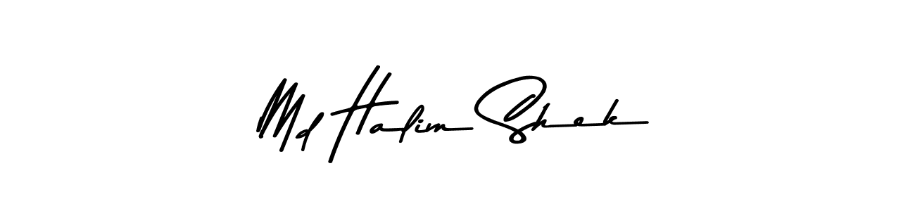 You should practise on your own different ways (Asem Kandis PERSONAL USE) to write your name (Md Halim Shek) in signature. don't let someone else do it for you. Md Halim Shek signature style 9 images and pictures png