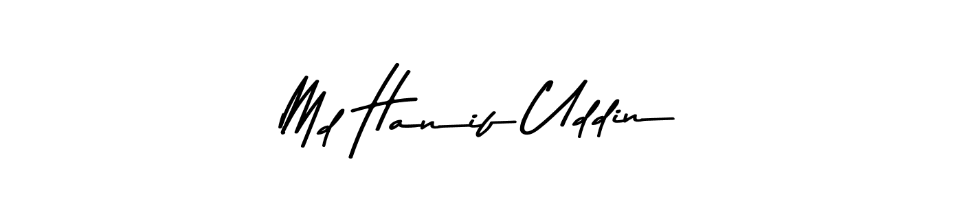 Use a signature maker to create a handwritten signature online. With this signature software, you can design (Asem Kandis PERSONAL USE) your own signature for name Md Hanif Uddin. Md Hanif Uddin signature style 9 images and pictures png