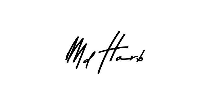 How to make Md Harb signature? Asem Kandis PERSONAL USE is a professional autograph style. Create handwritten signature for Md Harb name. Md Harb signature style 9 images and pictures png