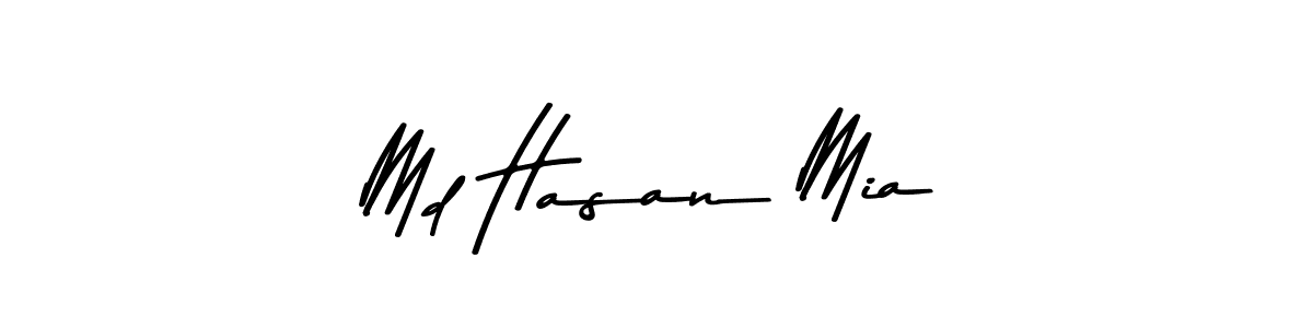 Also You can easily find your signature by using the search form. We will create Md Hasan Mia name handwritten signature images for you free of cost using Asem Kandis PERSONAL USE sign style. Md Hasan Mia signature style 9 images and pictures png