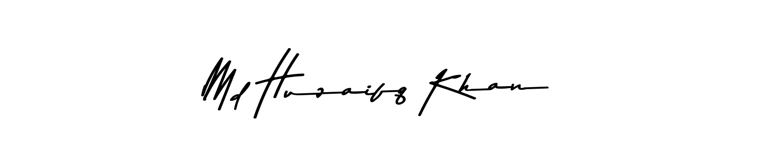 The best way (Asem Kandis PERSONAL USE) to make a short signature is to pick only two or three words in your name. The name Md Huzaifq Khan include a total of six letters. For converting this name. Md Huzaifq Khan signature style 9 images and pictures png