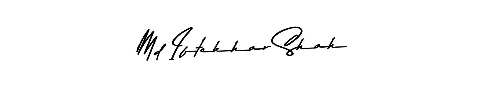 Create a beautiful signature design for name Md Iftekhar Shah. With this signature (Asem Kandis PERSONAL USE) fonts, you can make a handwritten signature for free. Md Iftekhar Shah signature style 9 images and pictures png