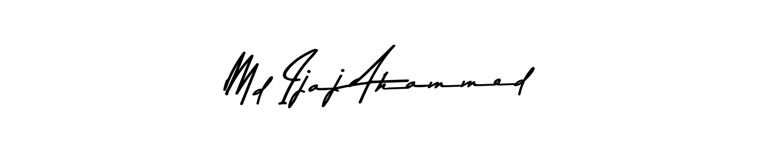 Use a signature maker to create a handwritten signature online. With this signature software, you can design (Asem Kandis PERSONAL USE) your own signature for name Md Ijaj Ahammed. Md Ijaj Ahammed signature style 9 images and pictures png