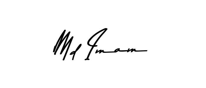 How to make Md Imam name signature. Use Asem Kandis PERSONAL USE style for creating short signs online. This is the latest handwritten sign. Md Imam signature style 9 images and pictures png