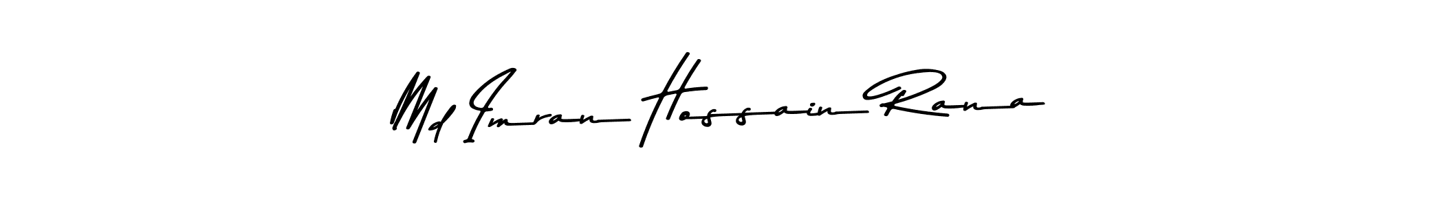 Create a beautiful signature design for name Md Imran Hossain Rana. With this signature (Asem Kandis PERSONAL USE) fonts, you can make a handwritten signature for free. Md Imran Hossain Rana signature style 9 images and pictures png