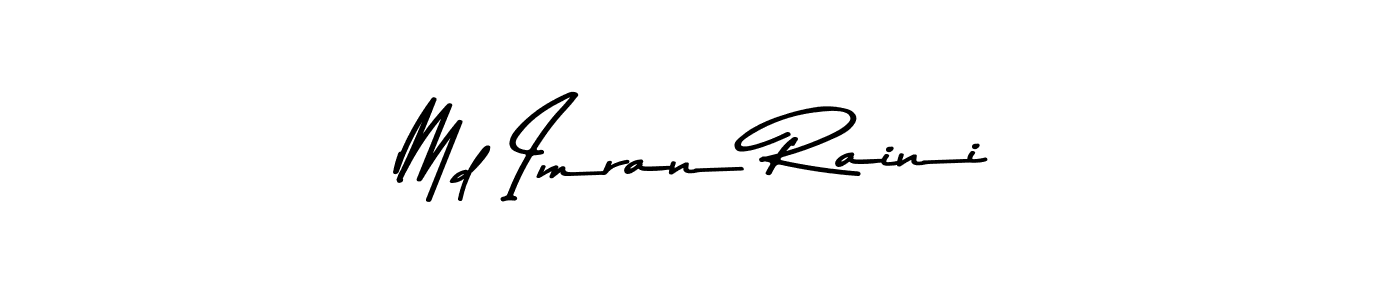 The best way (Asem Kandis PERSONAL USE) to make a short signature is to pick only two or three words in your name. The name Md Imran Raini include a total of six letters. For converting this name. Md Imran Raini signature style 9 images and pictures png