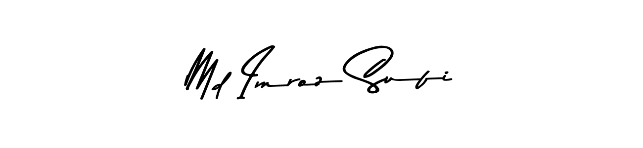 The best way (Asem Kandis PERSONAL USE) to make a short signature is to pick only two or three words in your name. The name Md Imroz Sufi include a total of six letters. For converting this name. Md Imroz Sufi signature style 9 images and pictures png