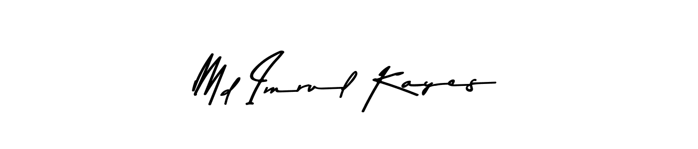 Make a beautiful signature design for name Md Imrul Kayes. With this signature (Asem Kandis PERSONAL USE) style, you can create a handwritten signature for free. Md Imrul Kayes signature style 9 images and pictures png