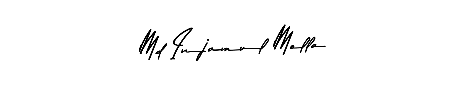 Create a beautiful signature design for name Md Injamul Molla. With this signature (Asem Kandis PERSONAL USE) fonts, you can make a handwritten signature for free. Md Injamul Molla signature style 9 images and pictures png